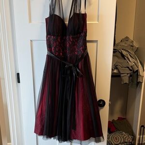 Betsy & Adam Elegant Red Dress